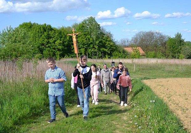 Pielgrzymka do Matki Bożej w lesie
