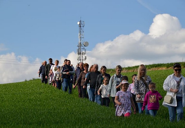 Pielgrzymka do Matki Bożej w lesie