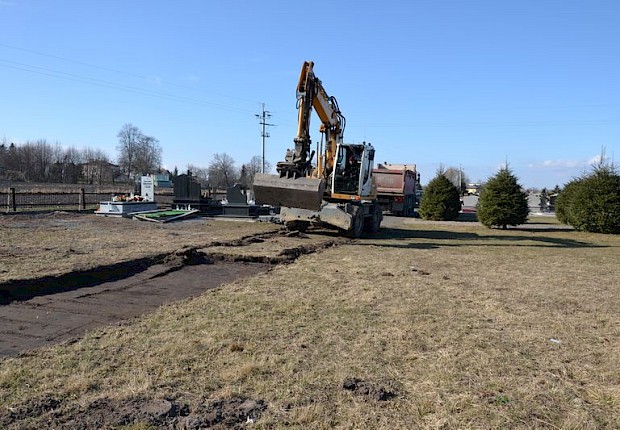 Zakończenie 1 etapu prac na cmentarzu parafialnym
