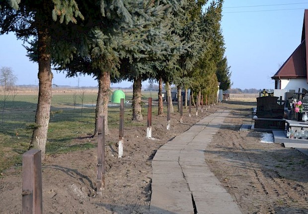 Zakończenie 1 etapu prac na cmentarzu parafialnym