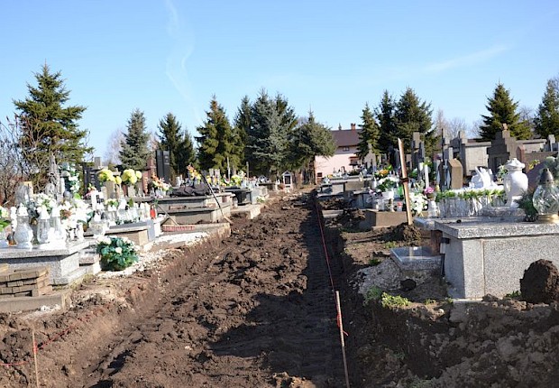 Zakończenie 1 etapu prac na cmentarzu parafialnym