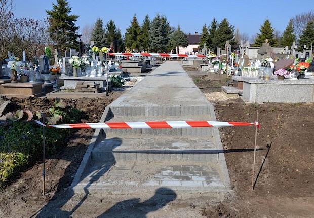 Zakończenie 1 etapu prac na cmentarzu parafialnym