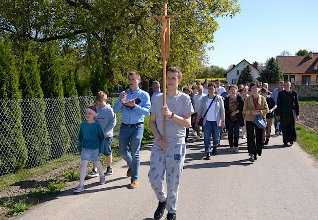 Pielgrzymka do Matki Bożej w lesie