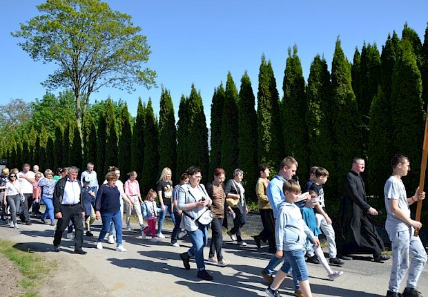 Pielgrzymka do Matki Bożej w lesie