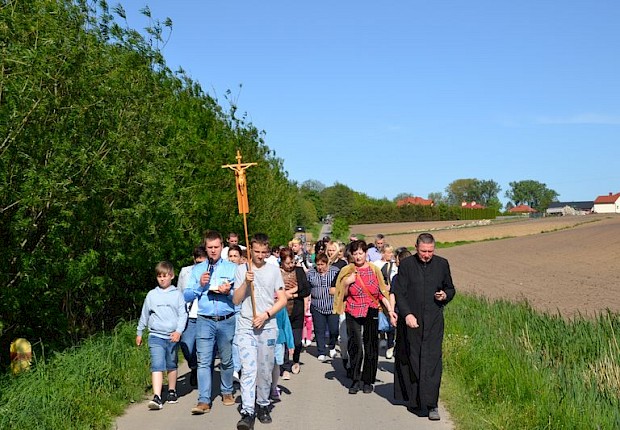 Pielgrzymka do Matki Bożej w lesie