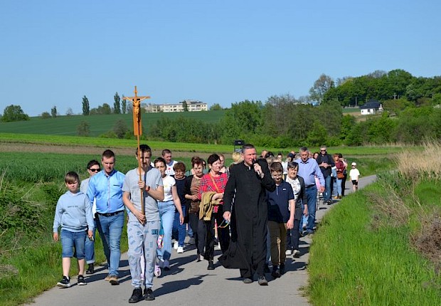 Pielgrzymka do Matki Bożej w lesie