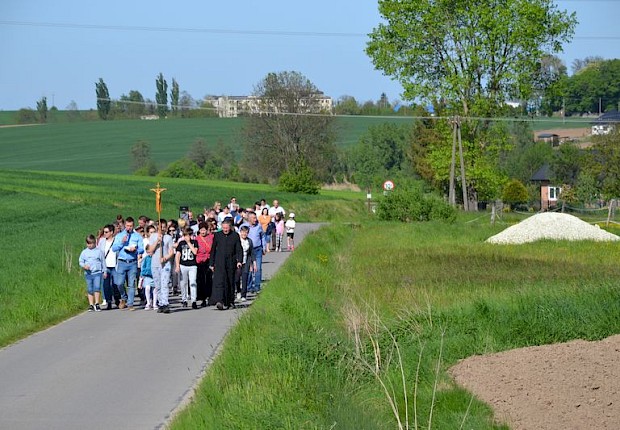 Pielgrzymka do Matki Bożej w lesie
