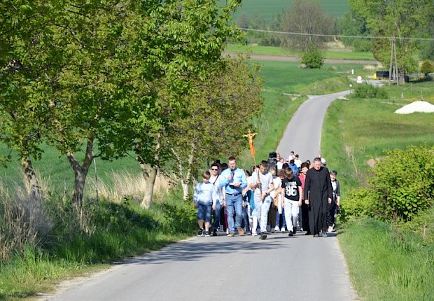 Pielgrzymka do Matki Bożej w lesie
