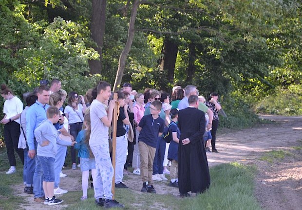 Pielgrzymka do Matki Bożej w lesie