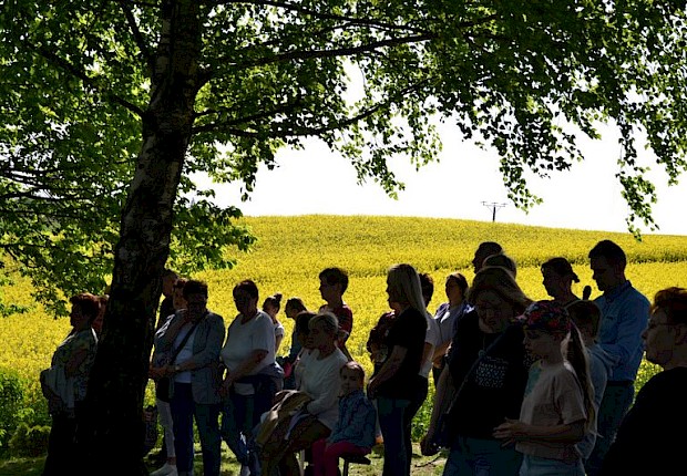 Pielgrzymka do Matki Bożej w lesie