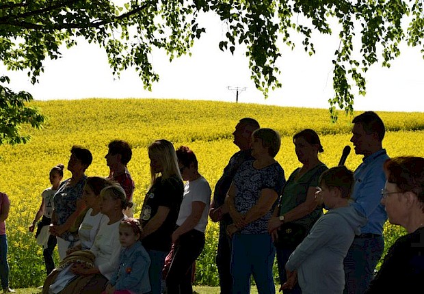 Pielgrzymka do Matki Bożej w lesie