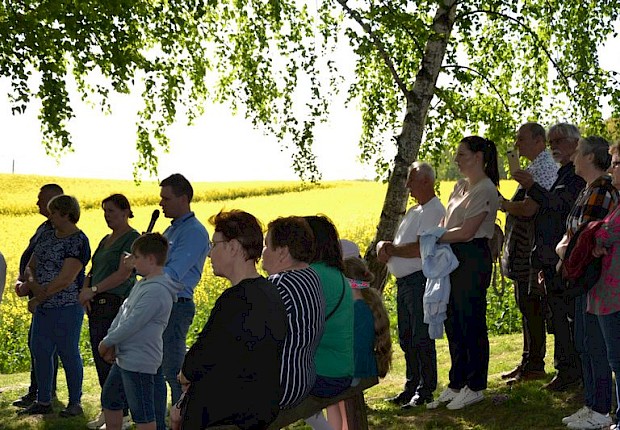 Pielgrzymka do Matki Bożej w lesie
