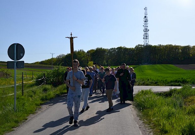 Pielgrzymka do Matki Bożej w lesie