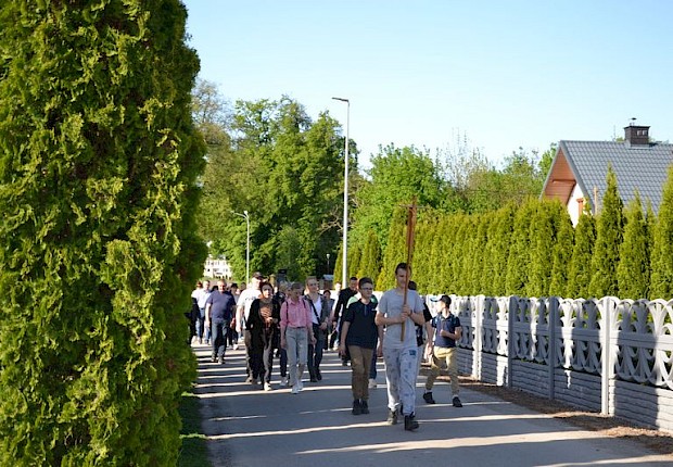 Pielgrzymka do Matki Bożej w lesie