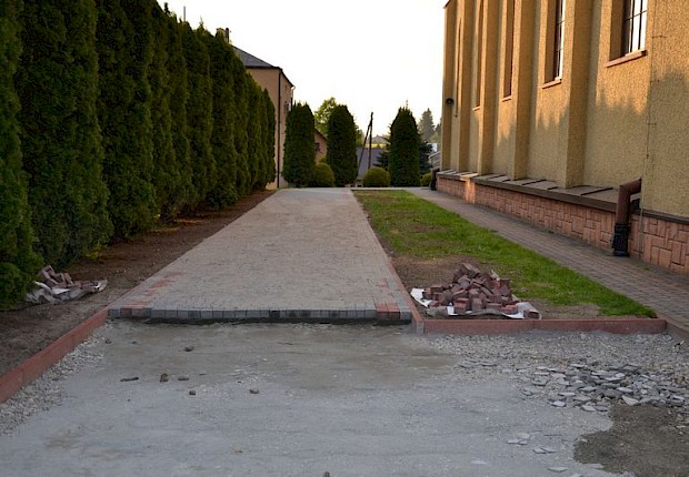Prace przy kościele parafialnym - 2 etap