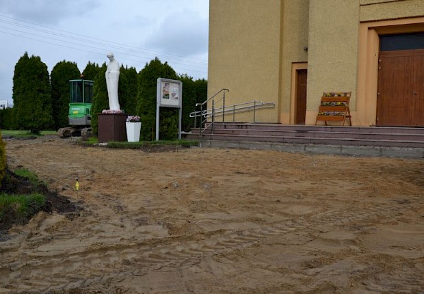 Prace przy kościele parafialnym - 2 etap