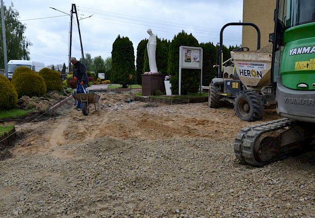 Prace przy kościele parafialnym - 2 etap