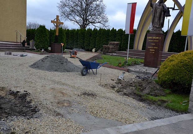 Prace przy kościele parafialnym - 2 etap