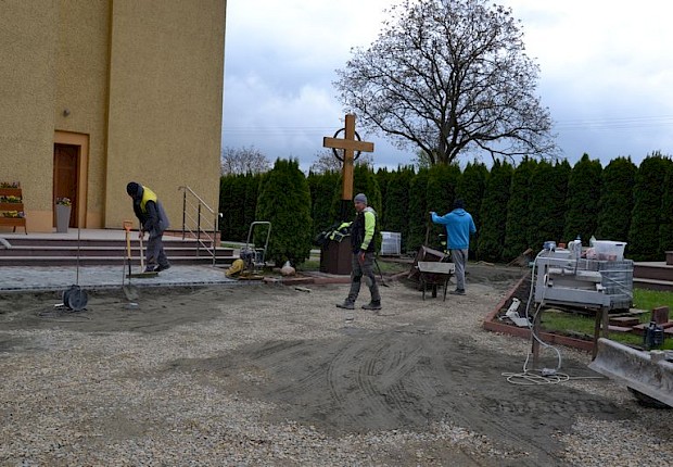 Prace przy kościele parafialnym - 2 etap