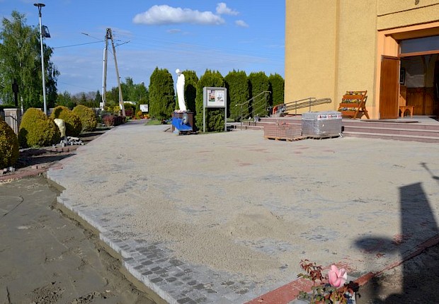 Prace przy kościele parafialnym - 2 etap