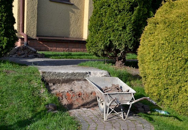 Prace przy kościele parafialnym - 1 etap