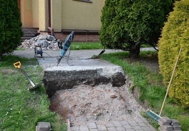 Prace przy kościele parafialnym - 1 etap