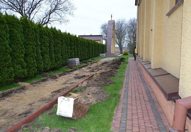 Prace przy kościele parafialnym - 1 etap