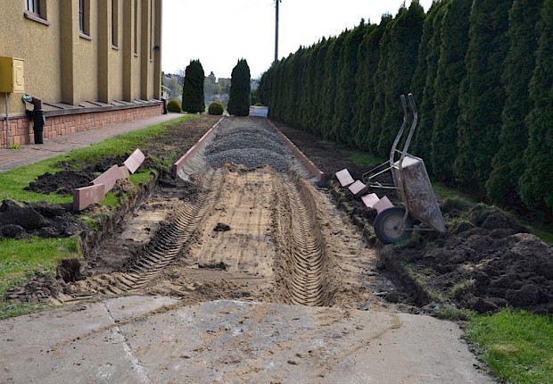 Prace przy kościele parafialnym - 1 etap
