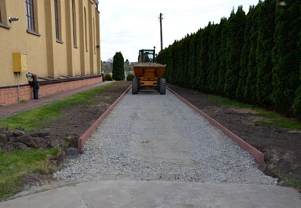 Prace przy kościele parafialnym - 1 etap