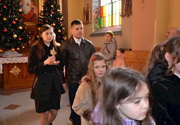 Wprowadzenie relikwii bł. rodziny Ulm&oacute;w