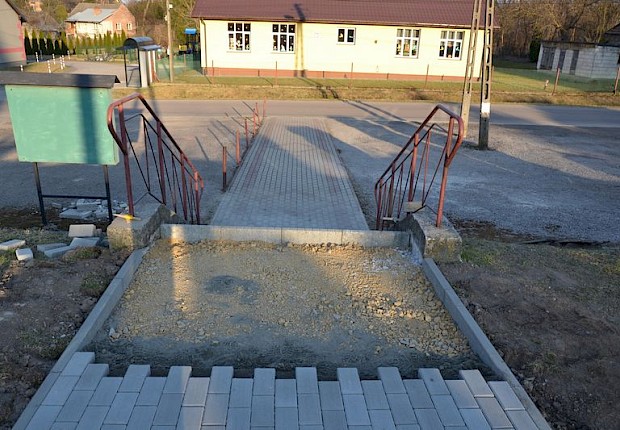 Prace przy kościele w Ożańsku (I etap)