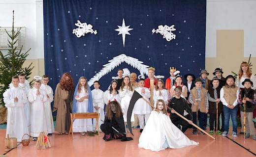 Kiermasz bożonarodzeniowy - jasełka