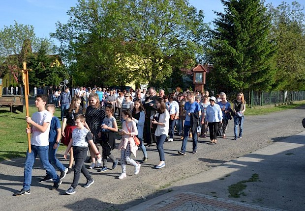 Pielgrzymka do Matki Bożej w lesie