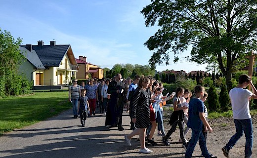 Pielgrzymka do Matki Bożej w lesie