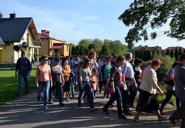 Pielgrzymka do Matki Bożej w lesie