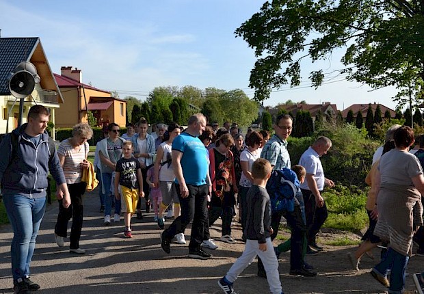 Pielgrzymka do Matki Bożej w lesie