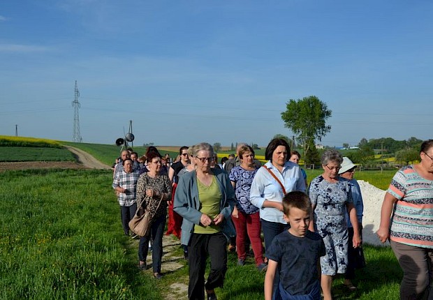 Pielgrzymka do Matki Bożej w lesie