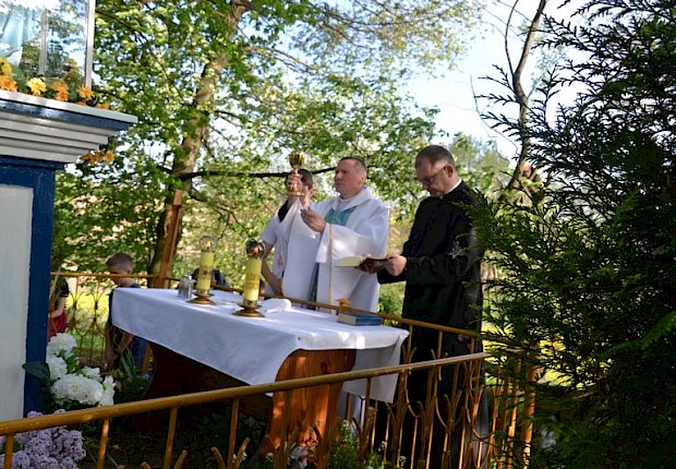 Pielgrzymka do Matki Bożej w lesie