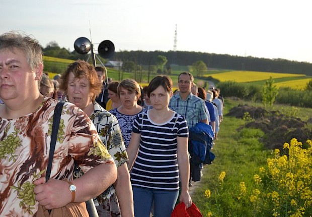 Pielgrzymka do Matki Bożej w lesie