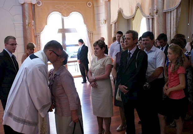 Przyjęcie prymicyjne ks. Łukasza Hołub