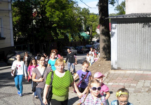 Pielgrzymka dzieci komunijnych na Kalwarię Pacławską