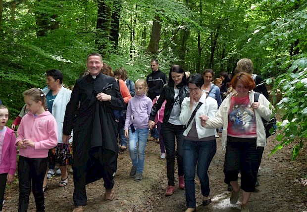 Pielgrzymka dzieci komunijnych na Kalwarię Pacławską