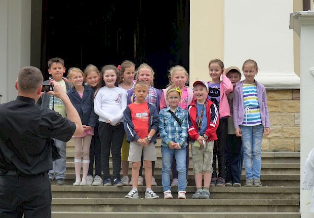 Pielgrzymka dzieci komunijnych na Kalwarię Pacławską