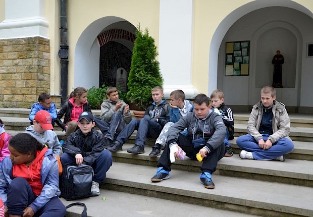 Pielgrzymka liturgicznej służby ołtarza do Kalwarii Pacławskiej