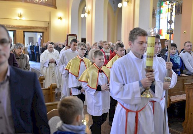 Wprowadzenie relikwii św. Jana Pawła II