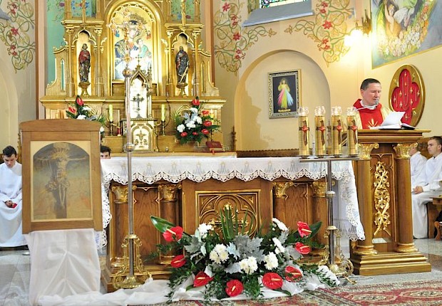 65 rocznica śmierci gen. Jarosza - Kamionki - poświęcenie i odsłonięcie tablicy pamiątkowej