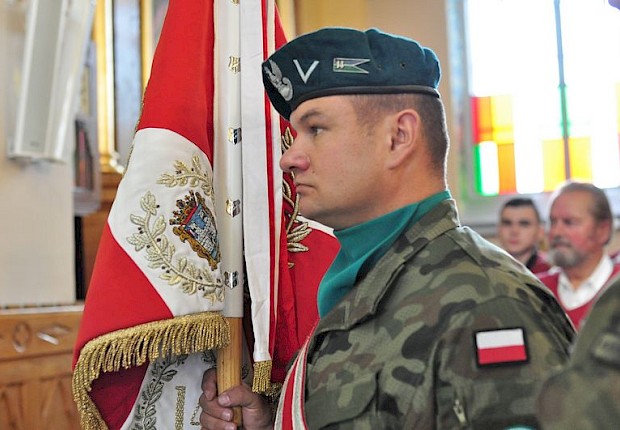 65 rocznica śmierci gen. Jarosza - Kamionki - poświęcenie i odsłonięcie tablicy pamiątkowej