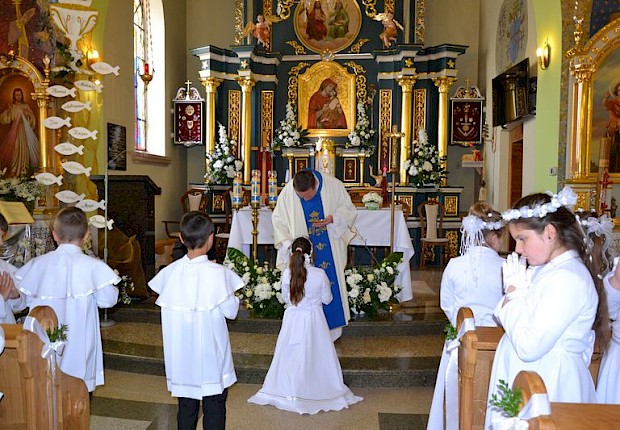 Pielgrzymka dzieci komunijnych do Sanktuarium Matki Bożej Pięknej Miłości