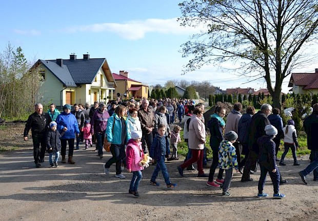 Pielgrzymka do Matki Bożej w lesie