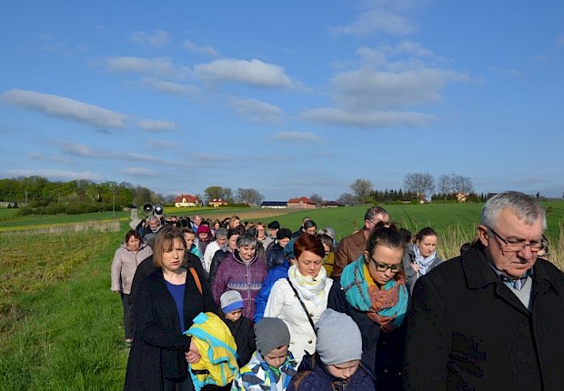Pielgrzymka do Matki Bożej w lesie